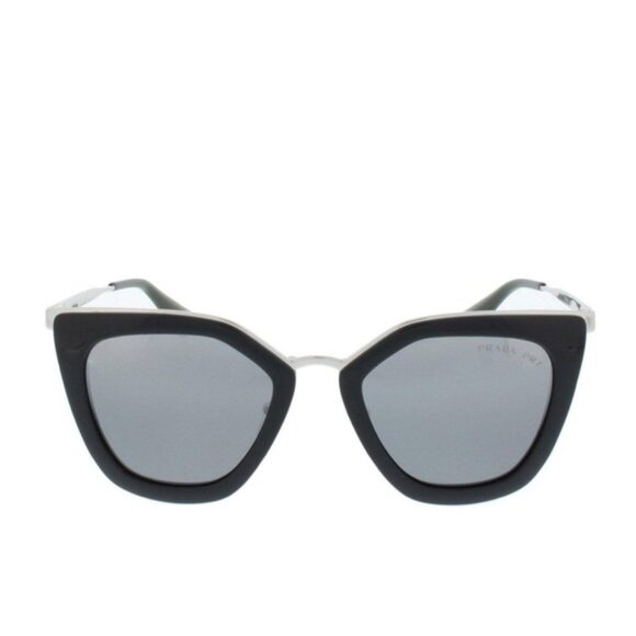 PRADA NWT Authentic Sunglasses Grey Gradient & Silver Frame w/ Grey main image 9